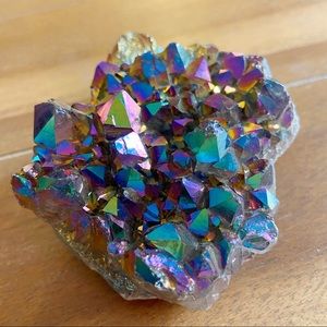 Titanium Aura Rainbow Amethyst Cluster